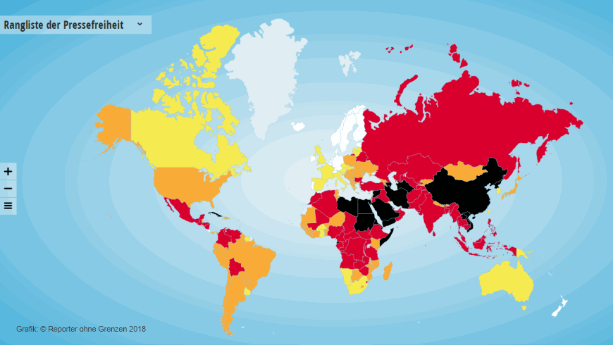 Rangliste der Pressefreiheit 2018