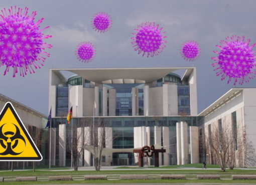 Bundeskanzleramt im Zeichen des Corona-Virus