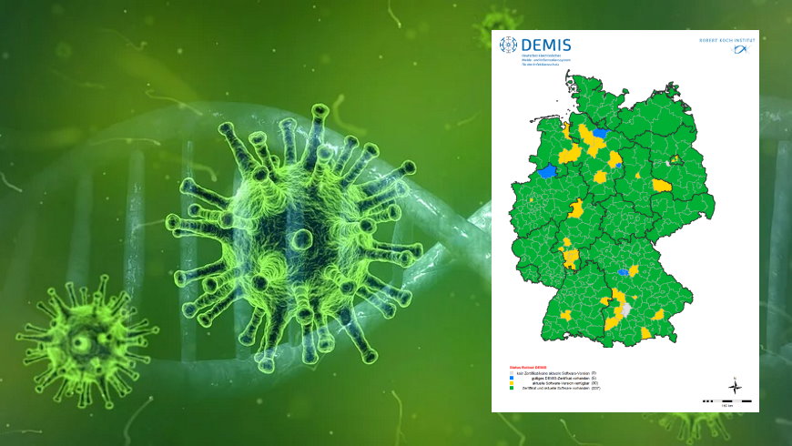 Visualisierung des Coronavirus - Grafik: Pixabay, RKI