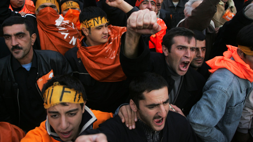 Demonstration der Opposition nach den Parlamentswahlen, Baku, Aserbaidschan