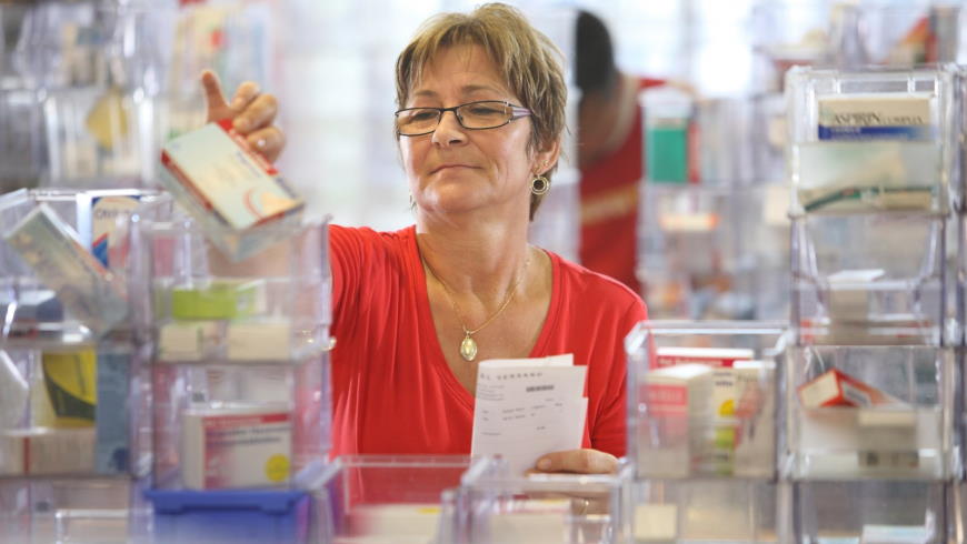 Medikamenten-Kommissionierung in Versandapotheke