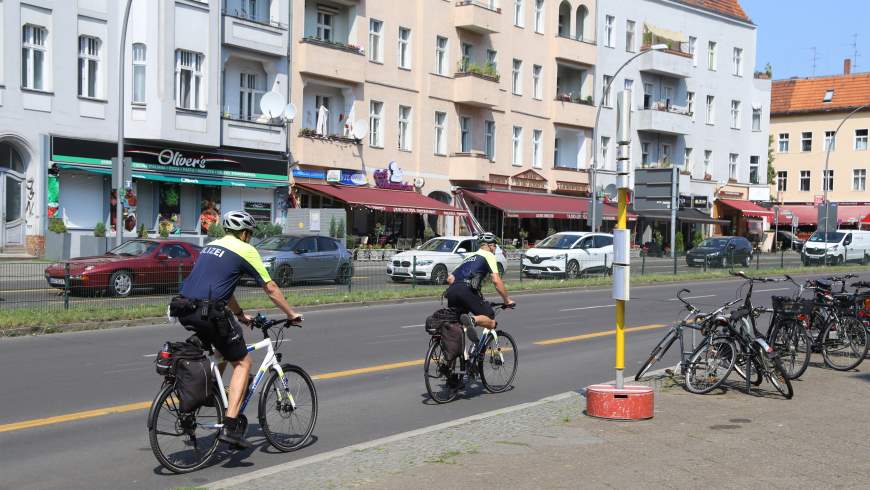 Fahrradstreife der Polizei Berlin