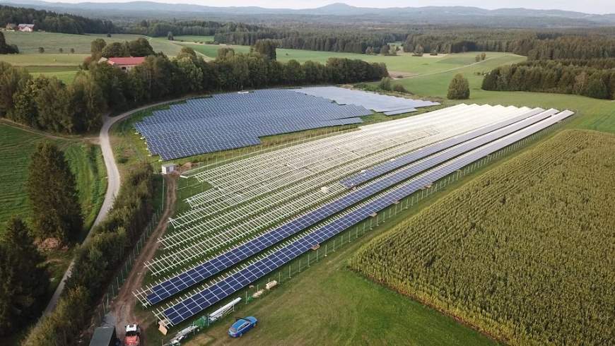 Photovoltaikanlage auf Landwirtschaftsflächen