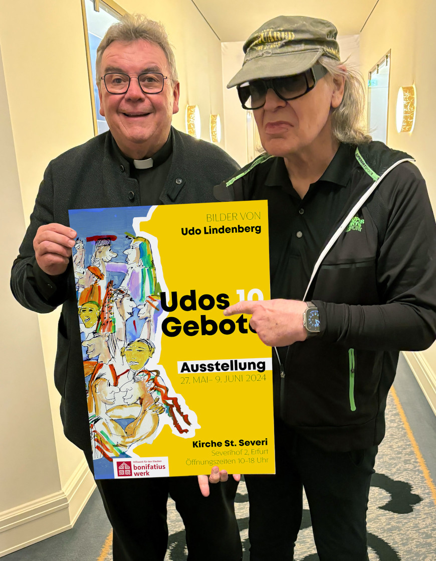 Msgr. Georg Austen und Udo Lindenberg