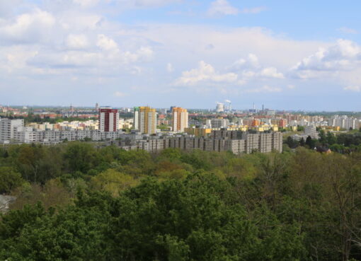 Blick vom Hahneberg auf die Rudolf-Wissell-Siedlung in Spandau