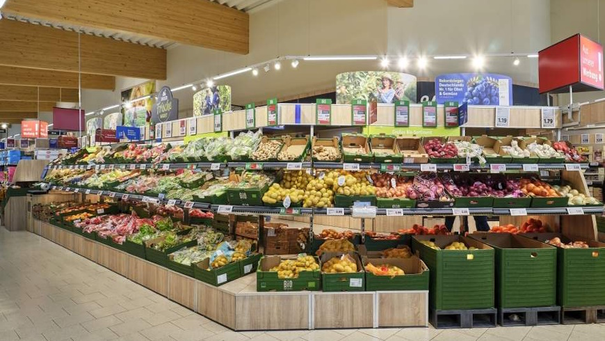 LIDL Obst- und Gemüseabteilung