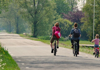 Radfahren im Frühling