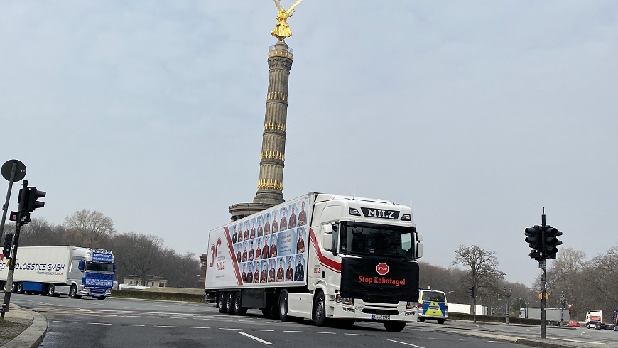 LKW-Demo in Berlin